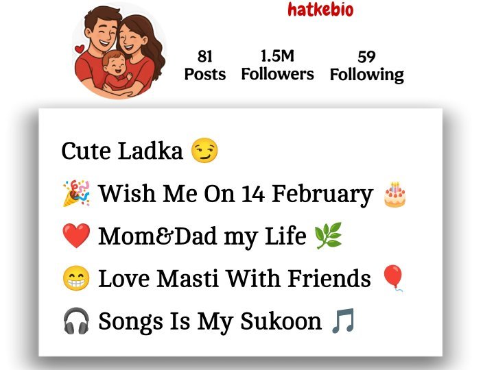 Instagram Bio Mom Dad Lover